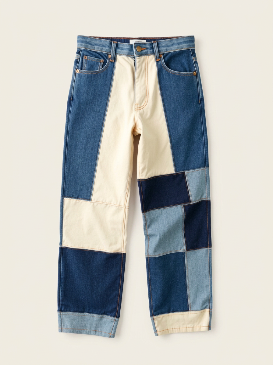 Zero-Waste Patchwork Jeans