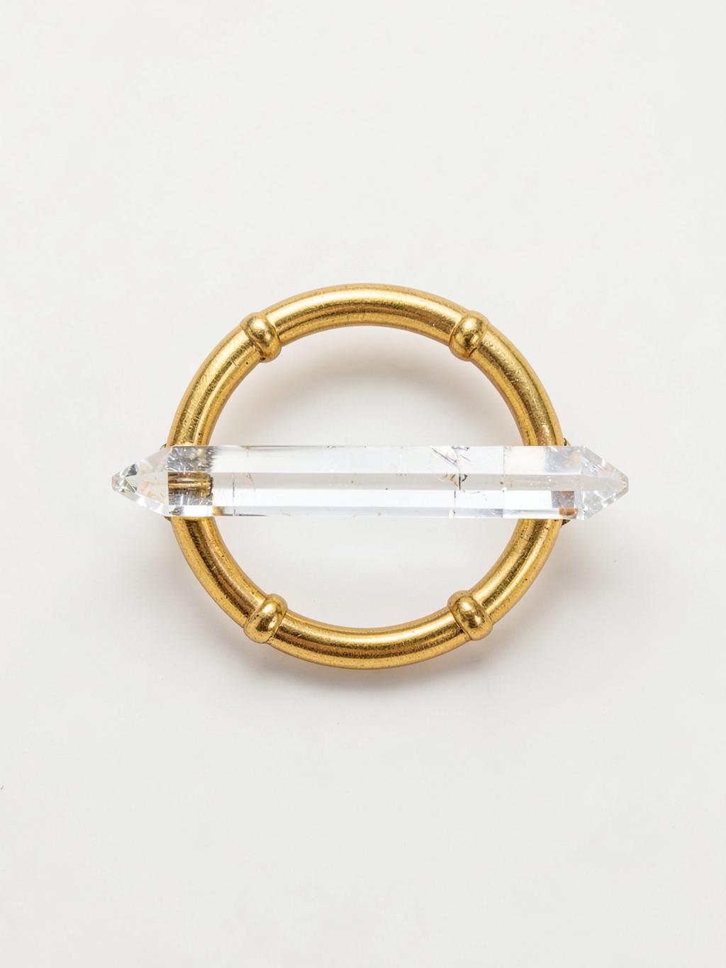 Clear Quartz Point Ring