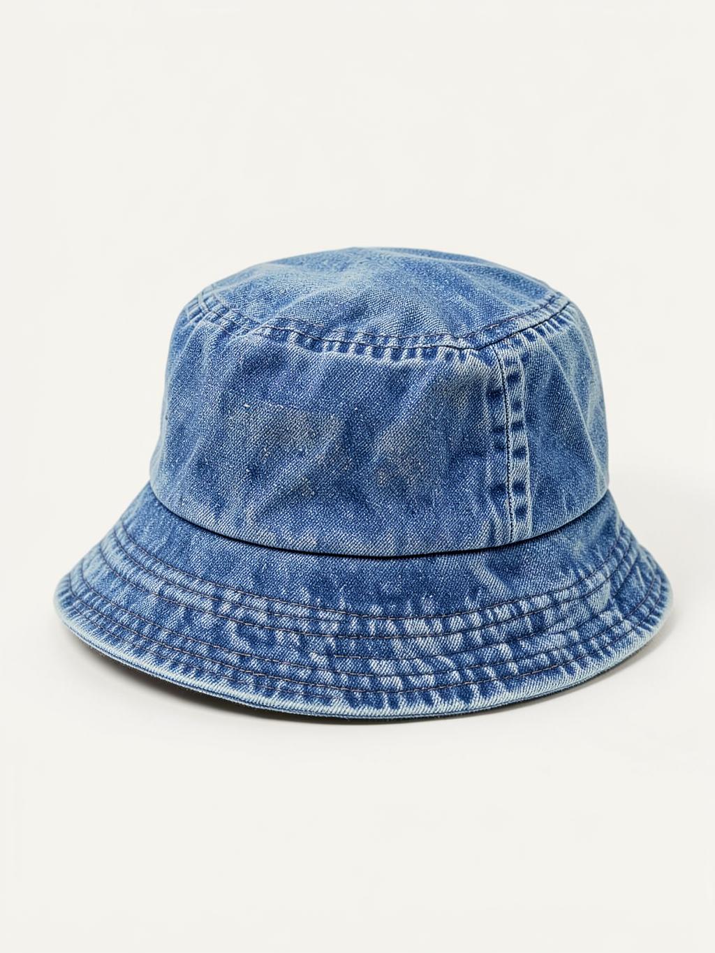 Washed Denim Bucket Hat