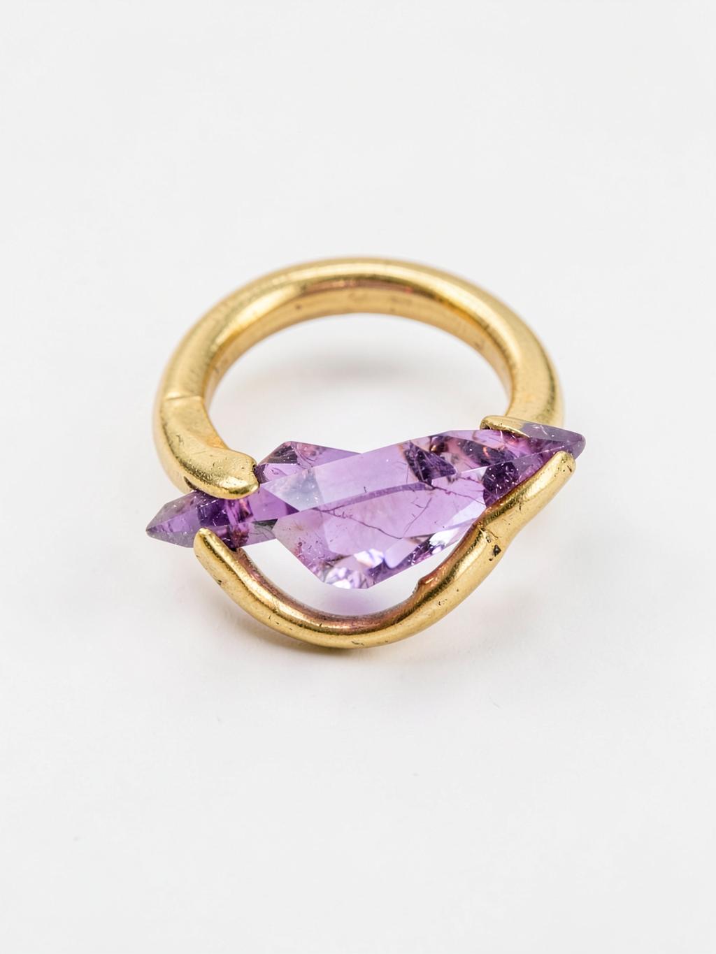 Amethyst Point Ring